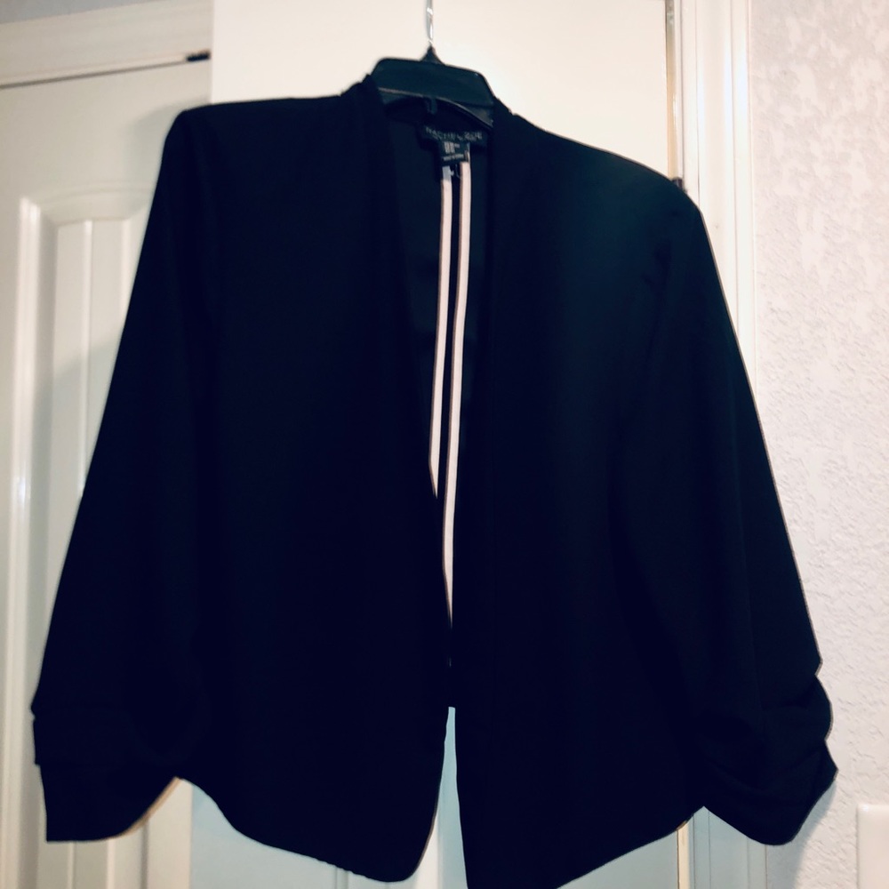Rachel Zoe ruched sleeve blazer